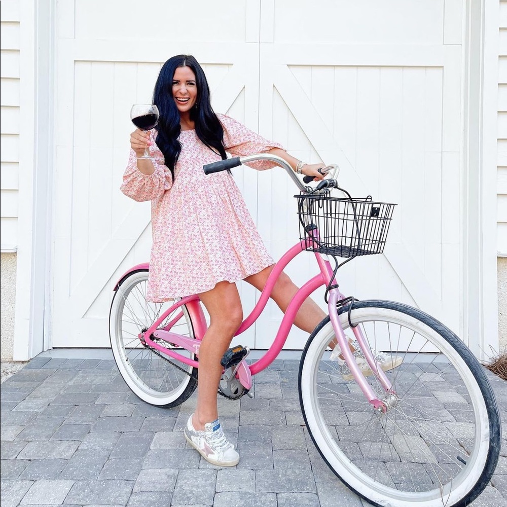 Storia Pink Floral Mini Dress